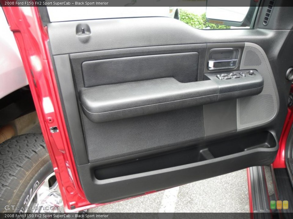 Black Sport Interior Door Panel for the 2008 Ford F150 FX2 Sport SuperCab #53470606