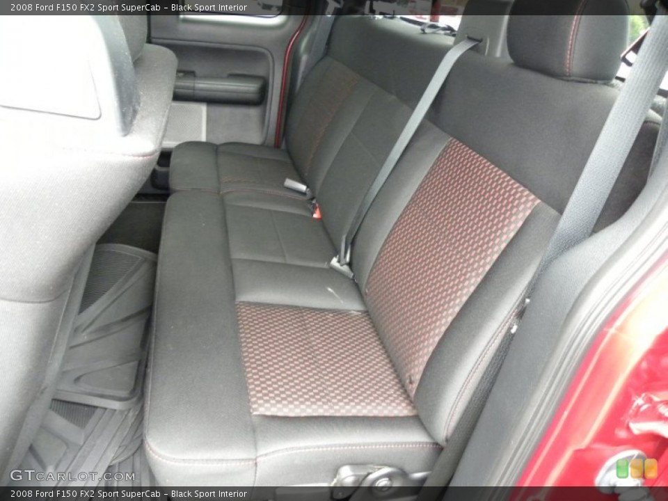 Black Sport Interior Photo for the 2008 Ford F150 FX2 Sport SuperCab #53470634