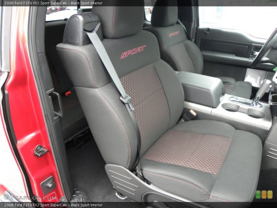 Black Sport Interior Photo for the 2008 Ford F150 FX2 Sport SuperCab #53470660
