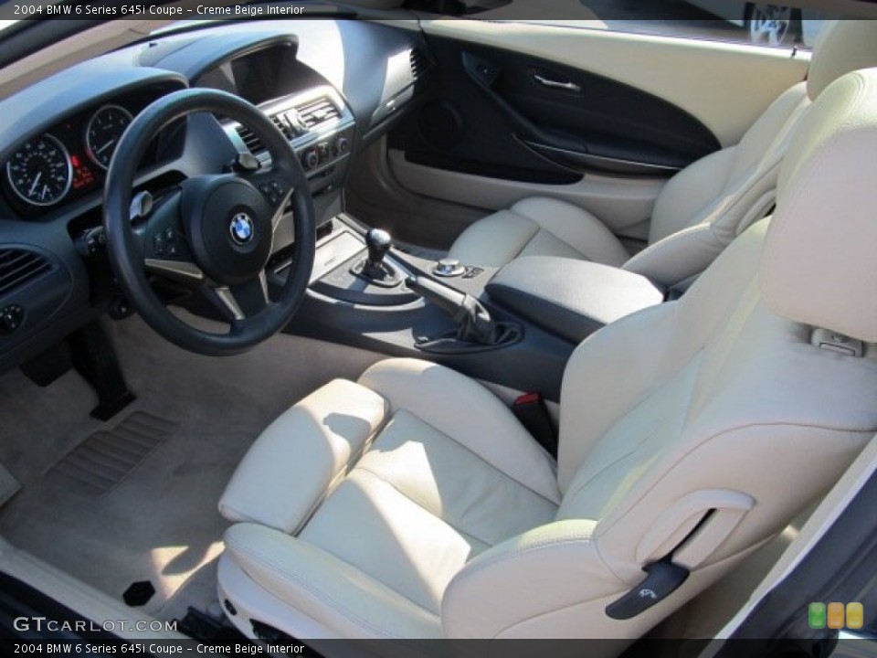 Creme Beige Interior Prime Interior for the 2004 BMW 6 Series 645i Coupe #53471778