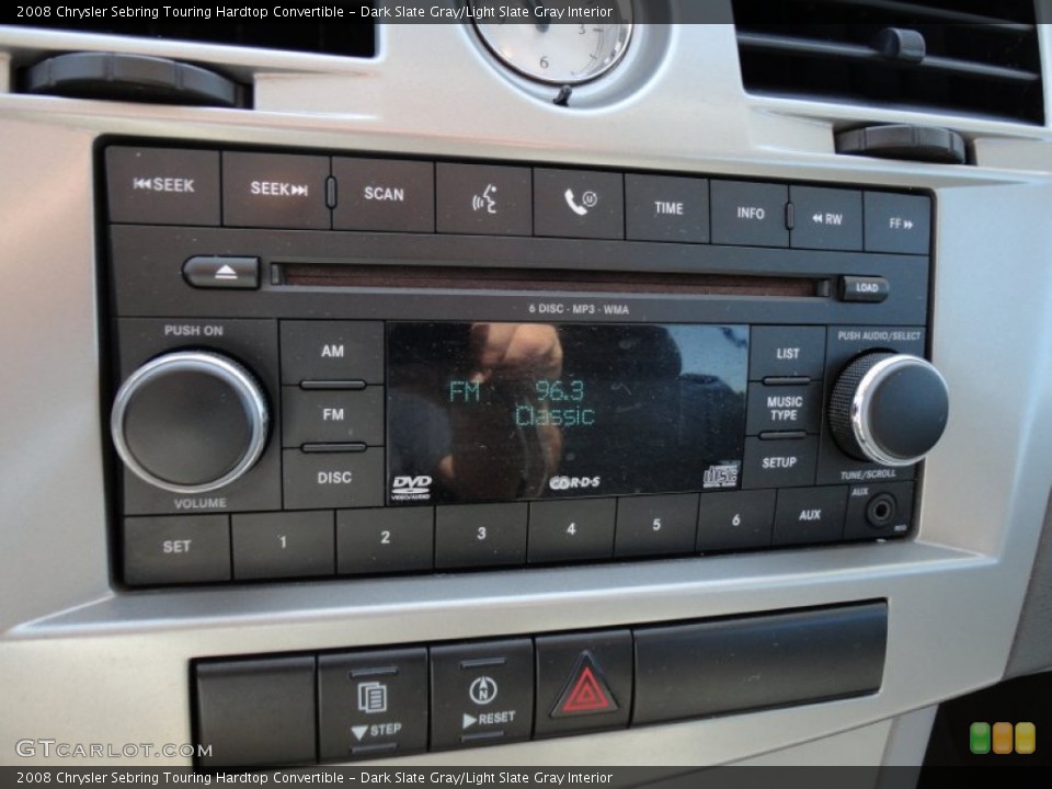 Dark Slate Gray/Light Slate Gray Interior Audio System for the 2008 Chrysler Sebring Touring Hardtop Convertible #53472749