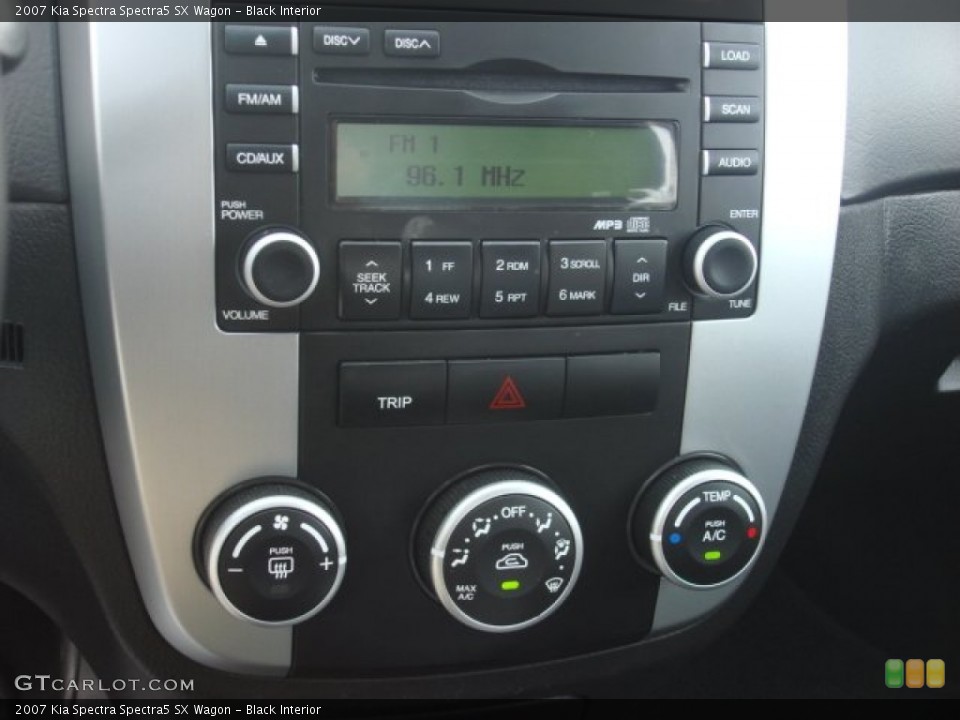 Black Interior Controls for the 2007 Kia Spectra Spectra5 SX Wagon #53474011