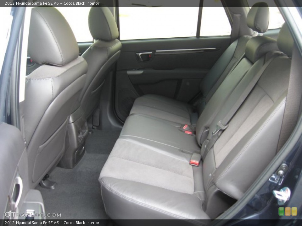 Cocoa Black Interior Photo for the 2012 Hyundai Santa Fe SE V6 #53475097