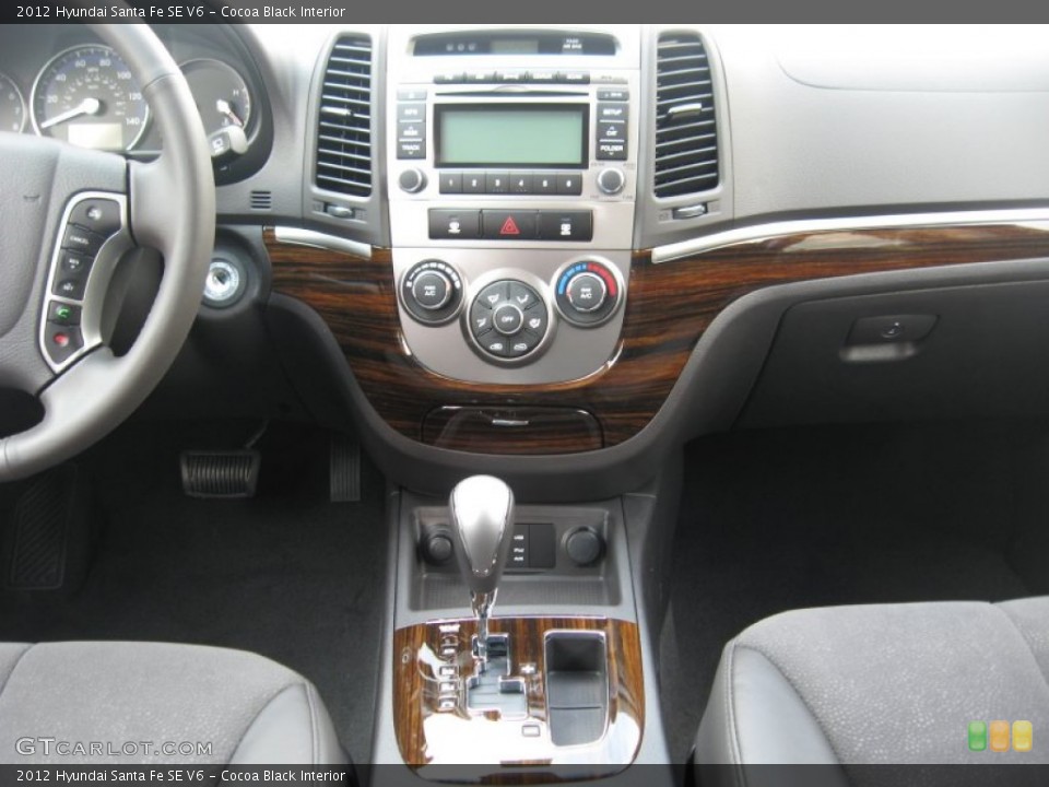 Cocoa Black Interior Dashboard for the 2012 Hyundai Santa Fe SE V6 #53475193