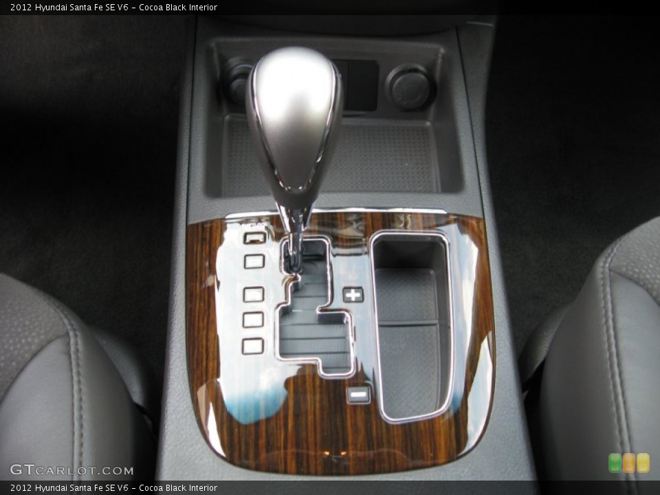 Cocoa Black Interior Transmission for the 2012 Hyundai Santa Fe SE V6 #53475229