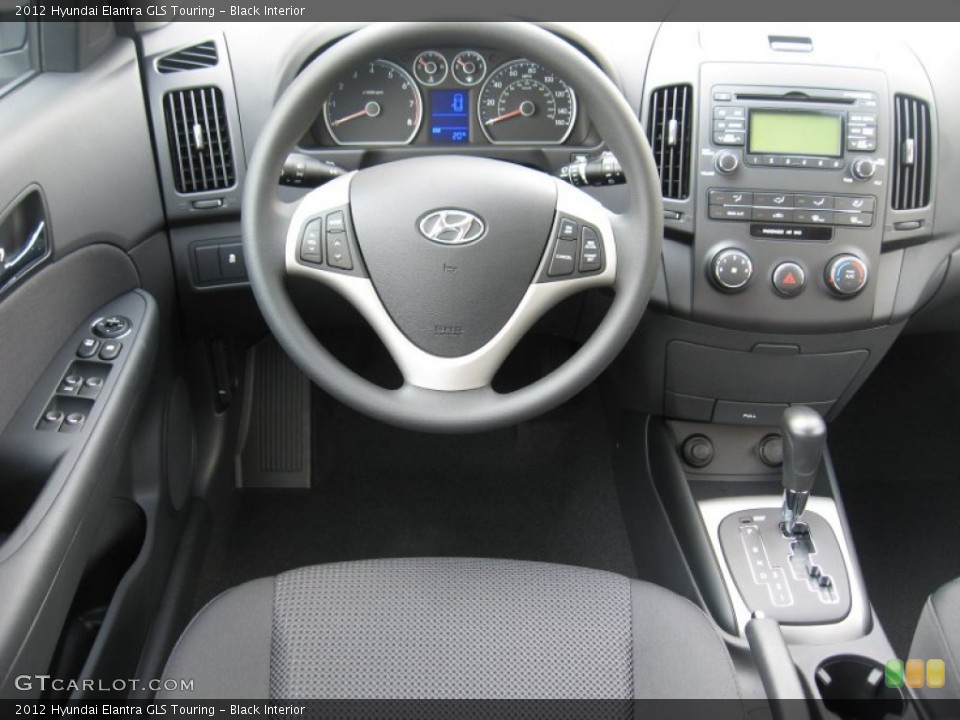 Black Interior Dashboard for the 2012 Hyundai Elantra GLS Touring #53475616