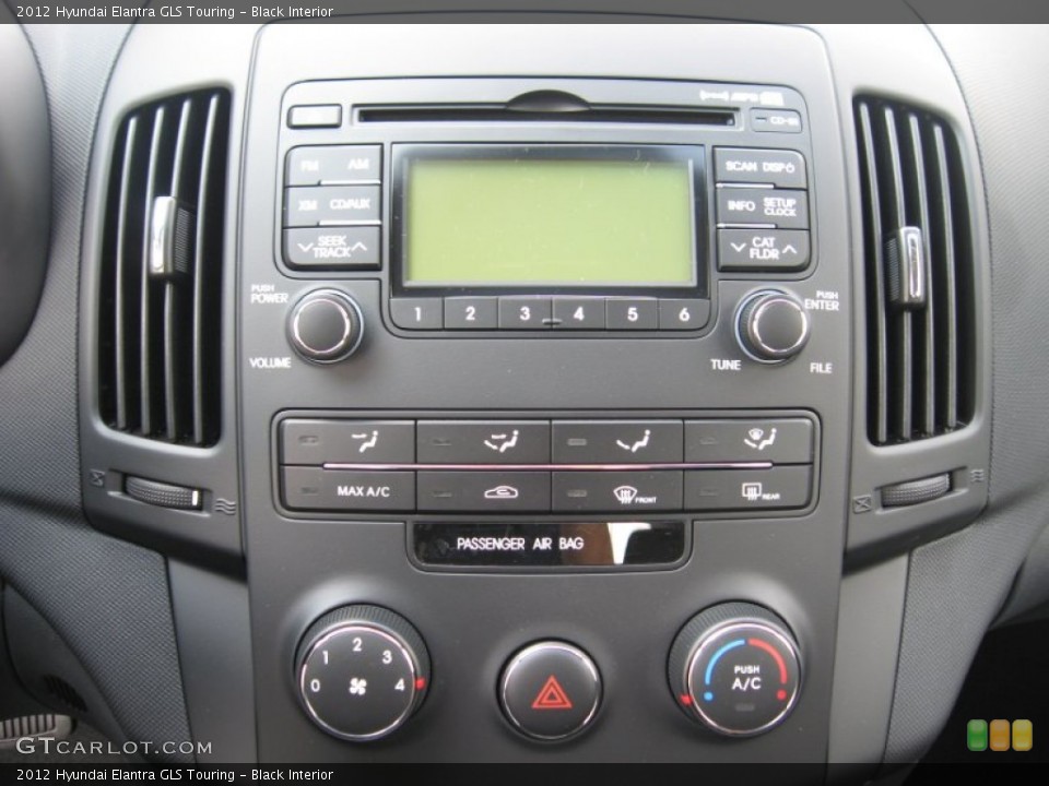 Black Interior Controls for the 2012 Hyundai Elantra GLS Touring #53475643