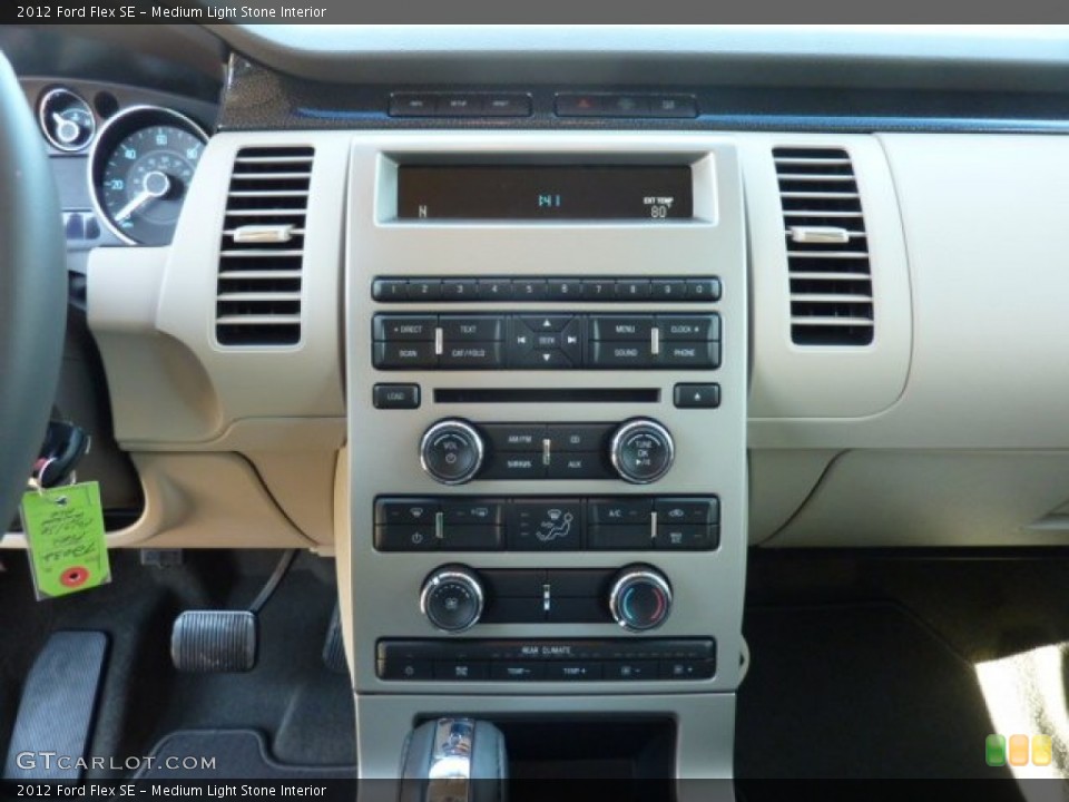 Medium Light Stone Interior Controls for the 2012 Ford Flex SE #53476135