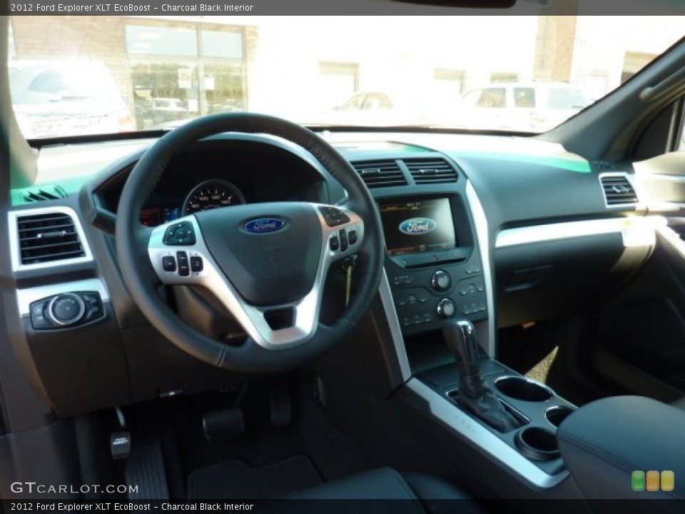 Charcoal Black Interior Dashboard for the 2012 Ford Explorer XLT EcoBoost #53476579