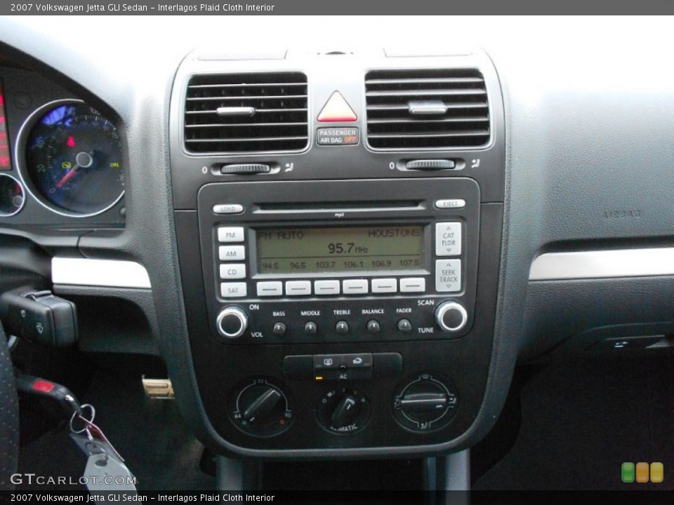 Interlagos Plaid Cloth Interior Controls for the 2007 Volkswagen Jetta GLI Sedan #53477477