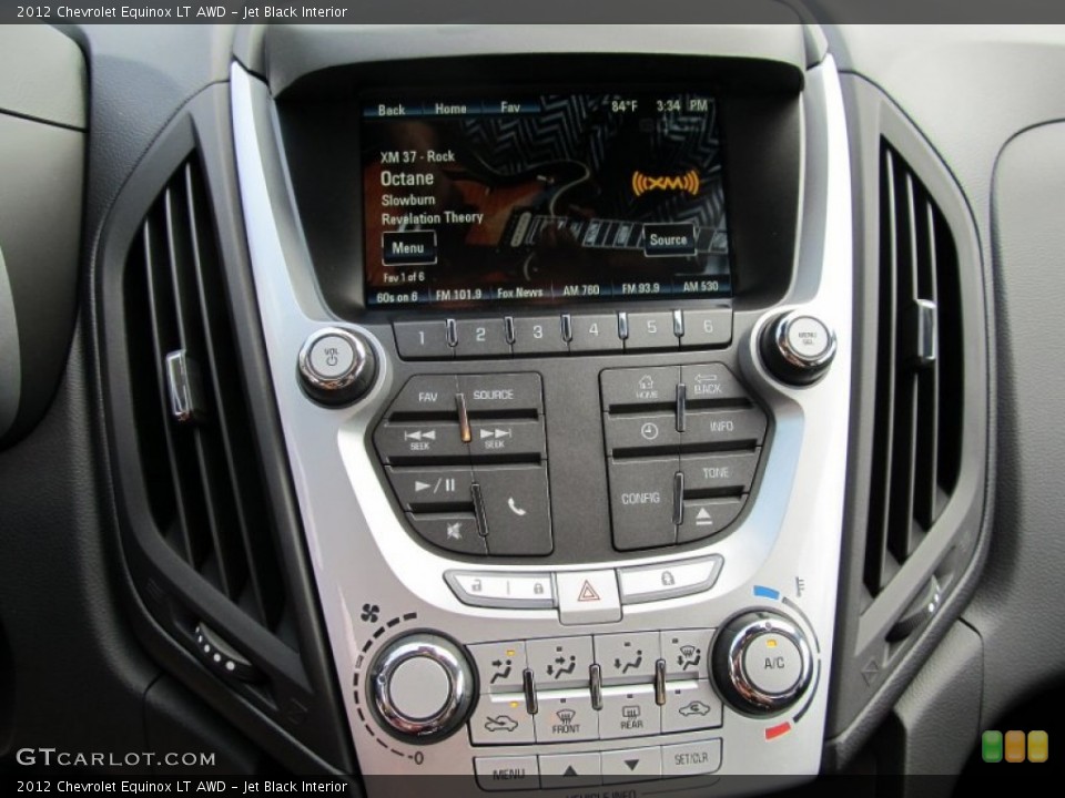 Jet Black Interior Controls for the 2012 Chevrolet Equinox LT AWD #53479075