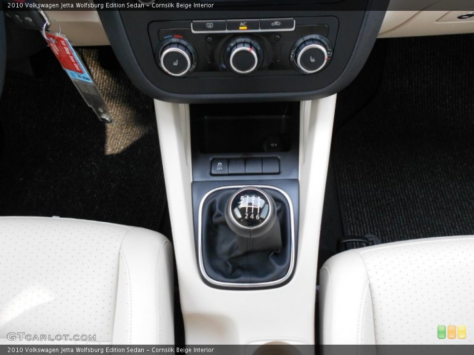 Cornsilk Beige Interior Transmission for the 2010 Volkswagen Jetta Wolfsburg Edition Sedan #53479099