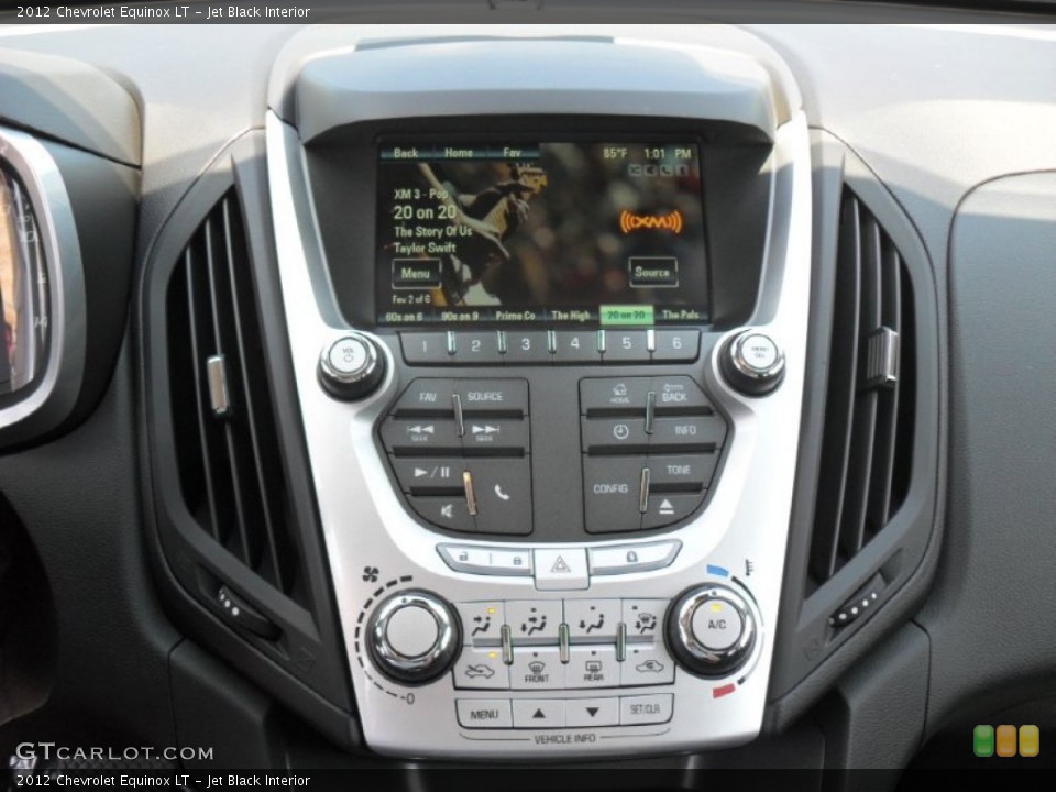 Jet Black Interior Controls for the 2012 Chevrolet Equinox LT #53479618