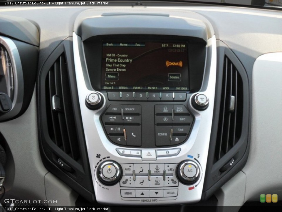 Light Titanium/Jet Black Interior Controls for the 2012 Chevrolet Equinox LT #53480004