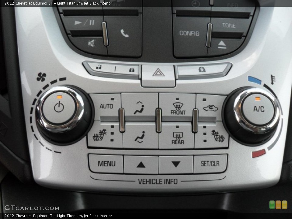 Light Titanium/Jet Black Interior Controls for the 2012 Chevrolet Equinox LT #53480016
