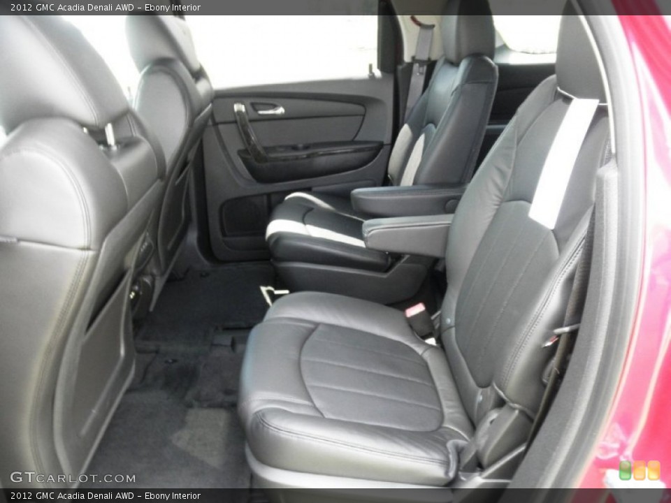 Ebony Interior Photo for the 2012 GMC Acadia Denali AWD #53480638