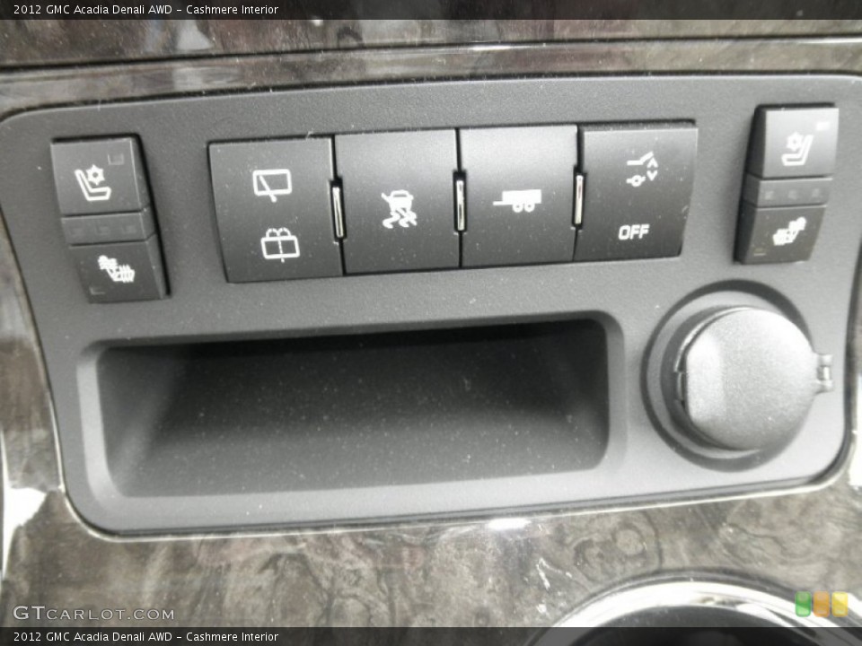 Cashmere Interior Controls for the 2012 GMC Acadia Denali AWD #53480938