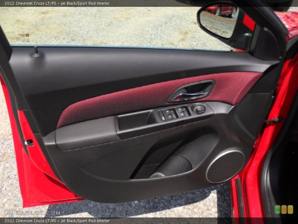 Jet Black/Sport Red Interior Door Panel for the 2012 Chevrolet Cruze LT/RS #53481098