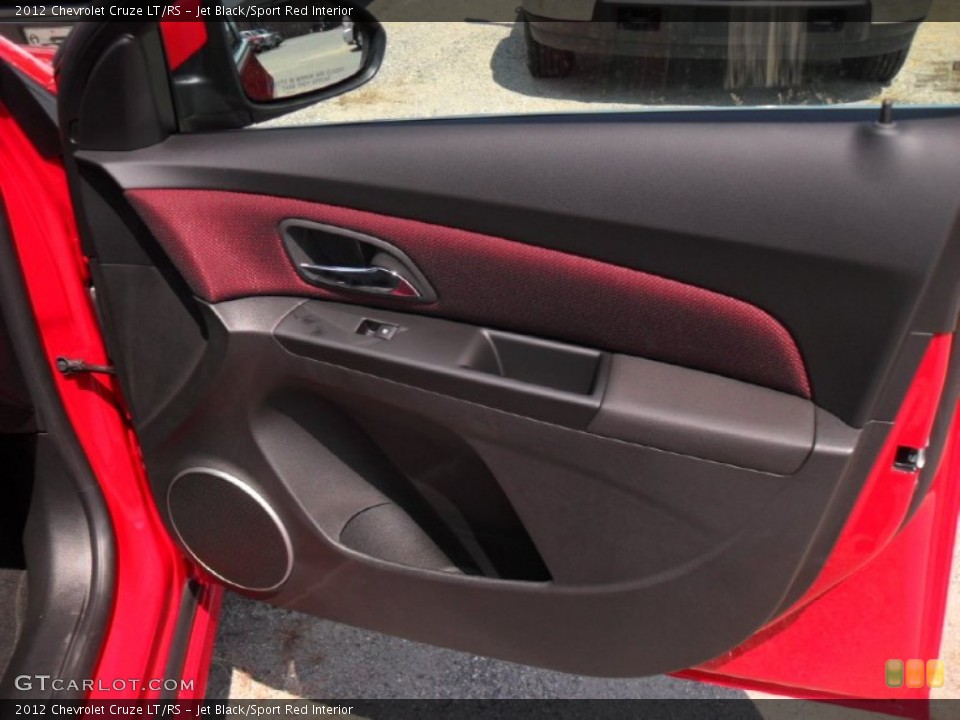Jet Black/Sport Red Interior Door Panel for the 2012 Chevrolet Cruze LT/RS #53481277