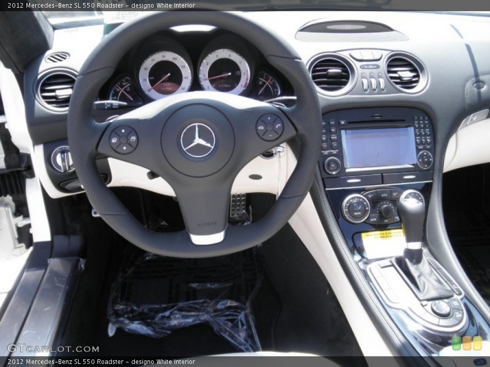 designo White Interior Dashboard for the 2012 Mercedes-Benz SL 550 Roadster #53481856