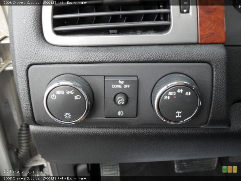 Ebony Interior Controls for the 2008 Chevrolet Suburban 1500 LTZ 4x4 #53481881
