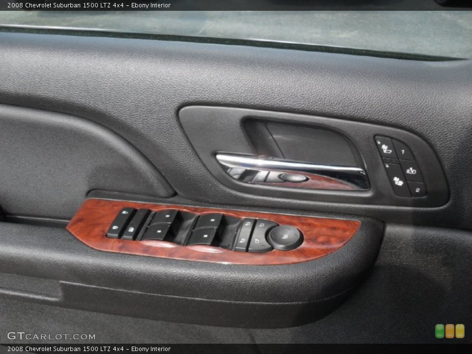Ebony Interior Controls for the 2008 Chevrolet Suburban 1500 LTZ 4x4 #53481889
