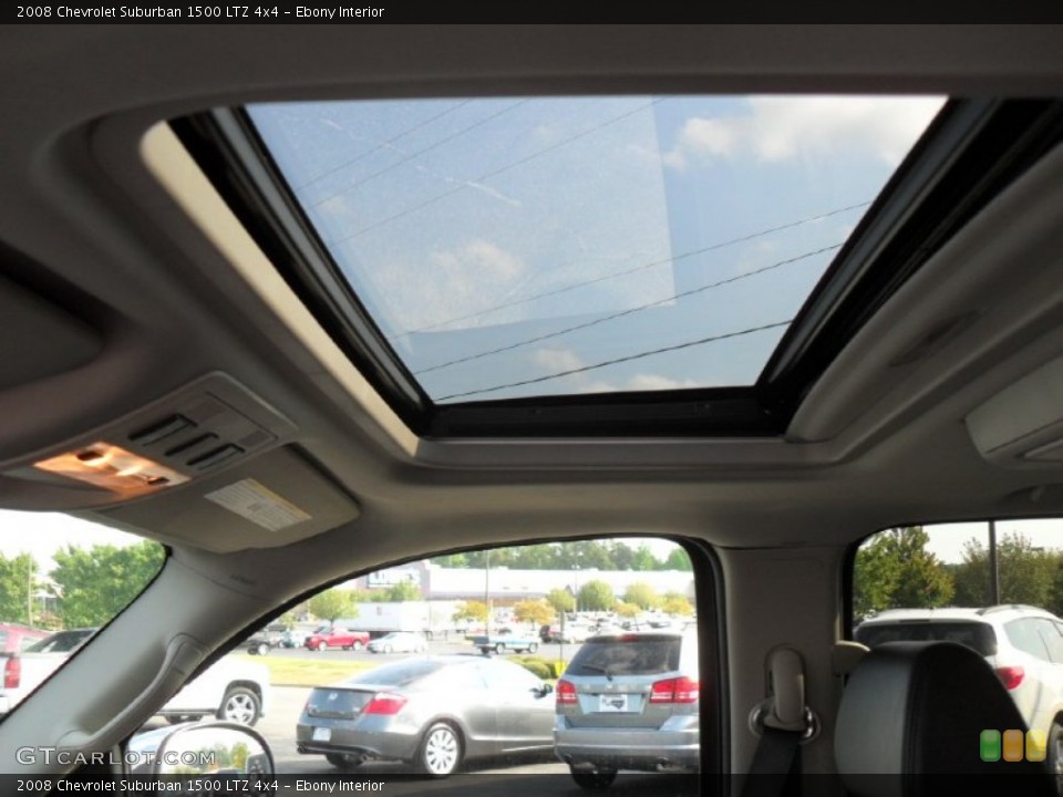 Ebony Interior Sunroof for the 2008 Chevrolet Suburban 1500 LTZ 4x4 #53481909