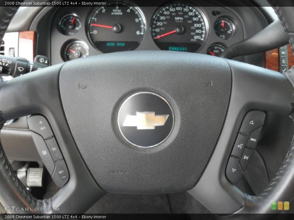 Ebony Interior Controls for the 2008 Chevrolet Suburban 1500 LTZ 4x4 #53481936