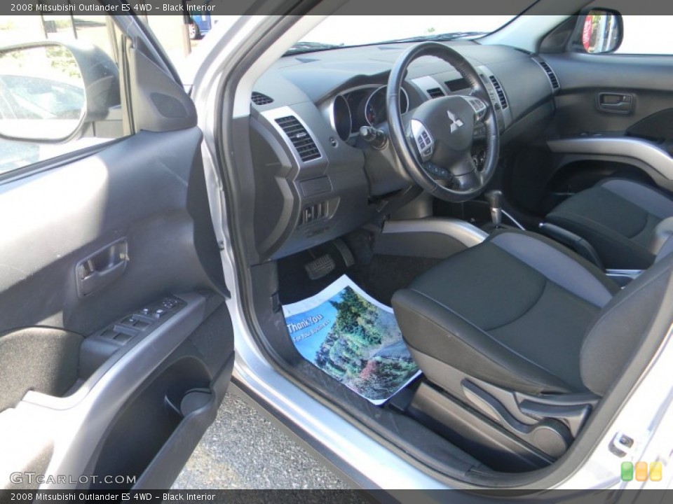 Black Interior Photo for the 2008 Mitsubishi Outlander ES 4WD #53484239