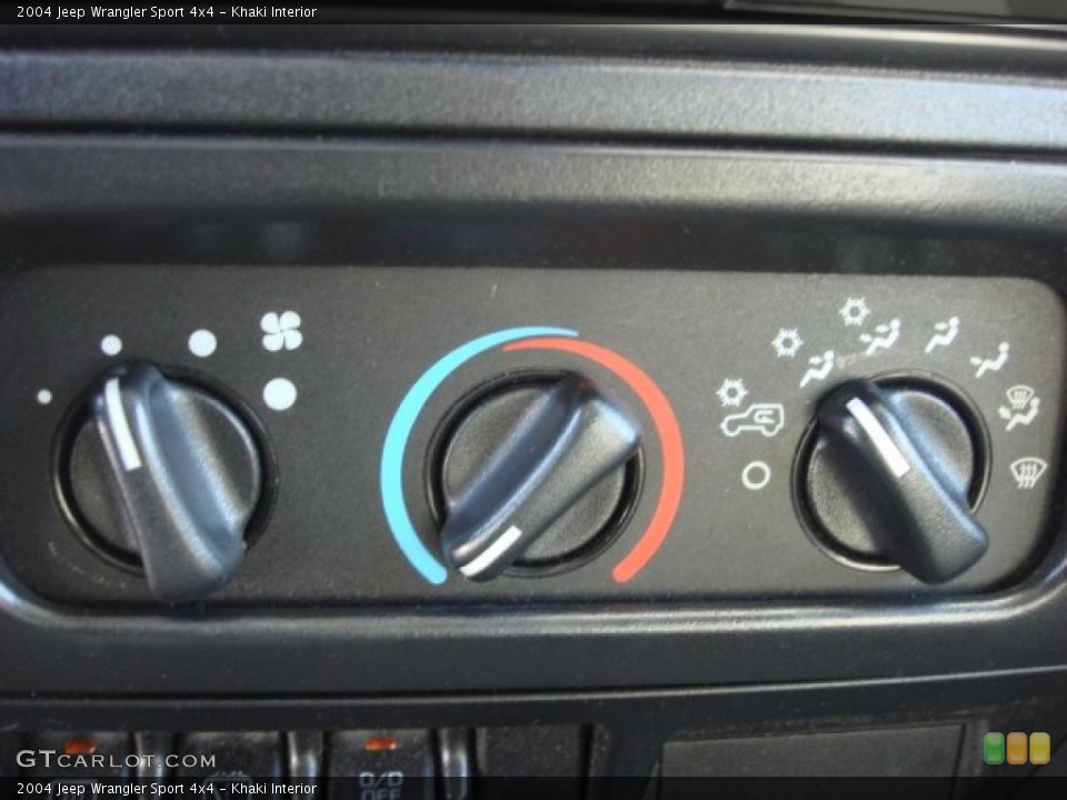 Khaki Interior Controls for the 2004 Jeep Wrangler Sport 4x4 #53484281