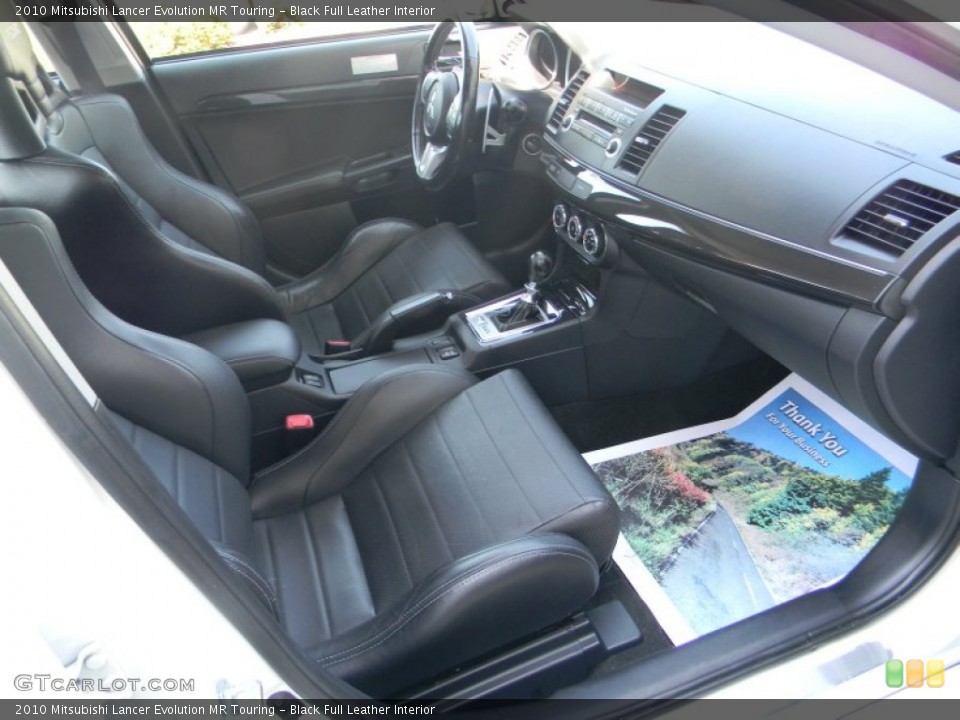 Black Full Leather Interior Photo for the 2010 Mitsubishi Lancer Evolution MR Touring #53484662