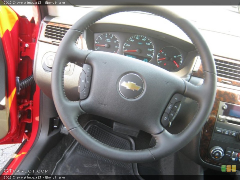 Ebony Interior Steering Wheel for the 2012 Chevrolet Impala LT #53484953