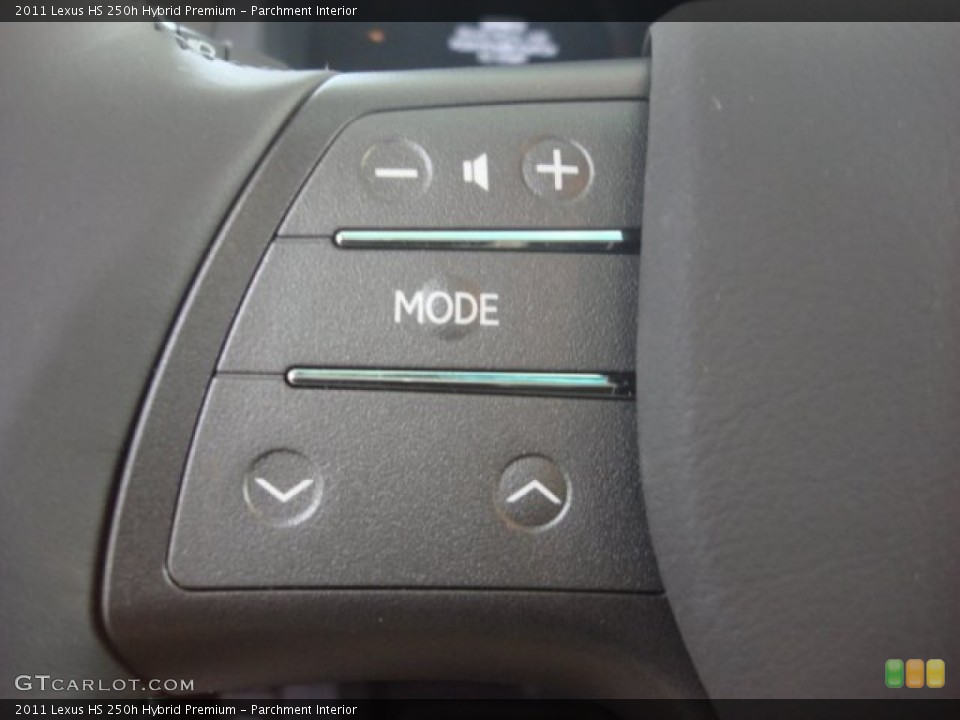 Parchment Interior Controls for the 2011 Lexus HS 250h Hybrid Premium #53486166