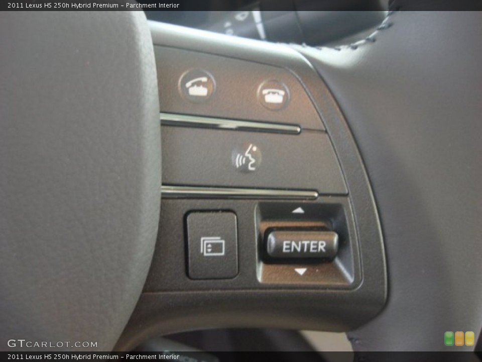 Parchment Interior Controls for the 2011 Lexus HS 250h Hybrid Premium #53486175