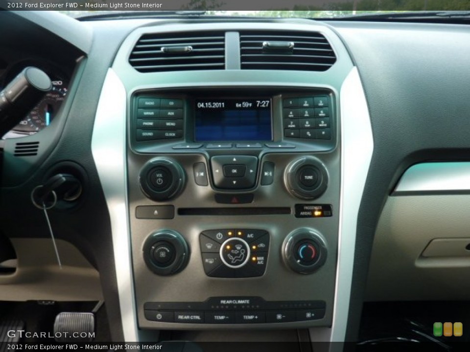 Medium Light Stone Interior Controls for the 2012 Ford Explorer FWD #53487272