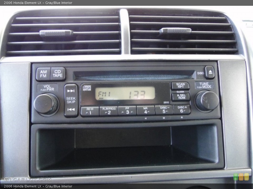Gray/Blue Interior Audio System for the 2006 Honda Element LX #53488551