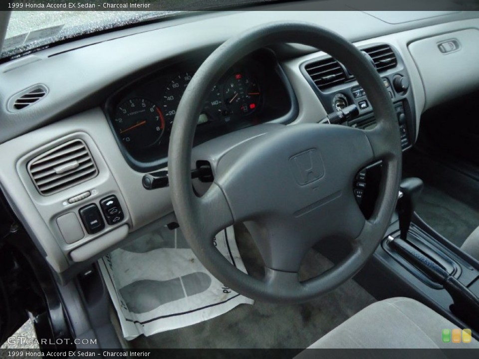Charcoal Interior Steering Wheel for the 1999 Honda Accord EX Sedan #53488771