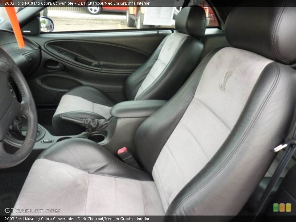 Dark Charcoal/Medium Graphite Interior Photo for the 2003 Ford Mustang Cobra Convertible #53489203
