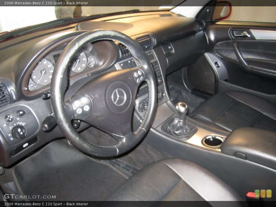 Black Interior Photo for the 2006 Mercedes-Benz C 230 Sport #53489242