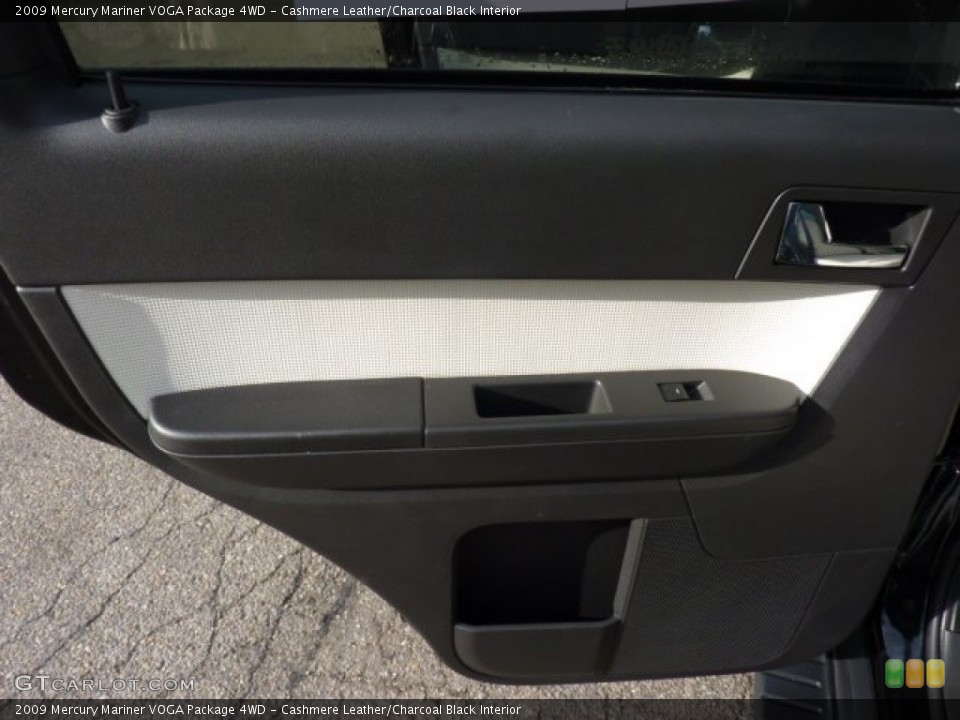 Cashmere Leather/Charcoal Black Interior Door Panel for the 2009 Mercury Mariner VOGA Package 4WD #53490443