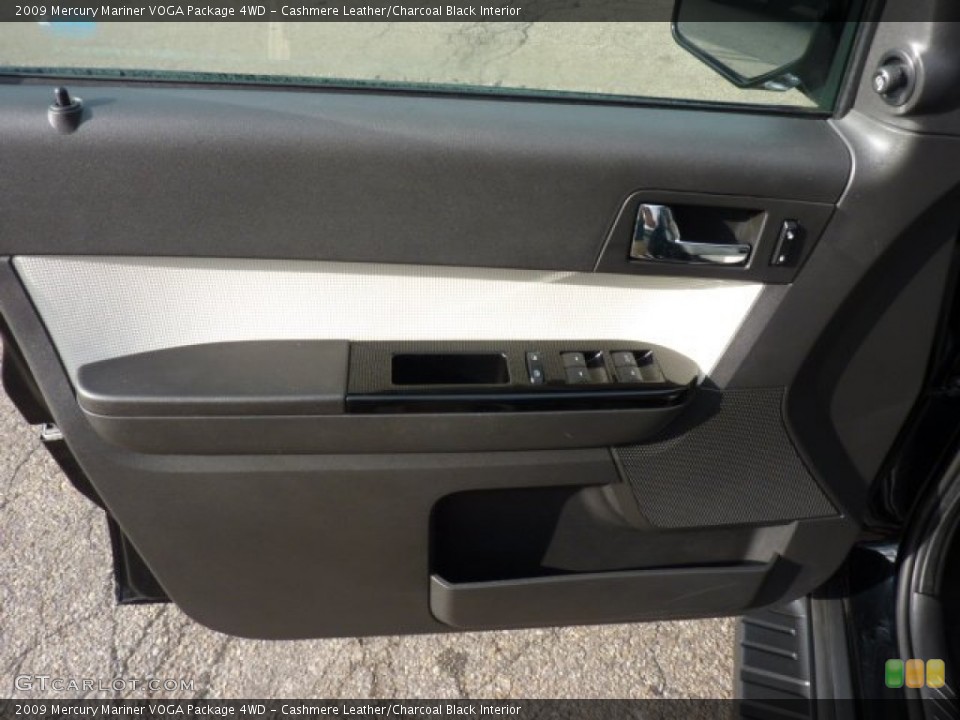 Cashmere Leather/Charcoal Black Interior Door Panel for the 2009 Mercury Mariner VOGA Package 4WD #53490457