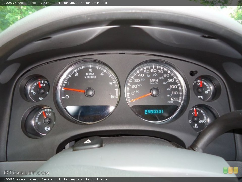Light Titanium/Dark Titanium Interior Gauges for the 2008 Chevrolet Tahoe LTZ 4x4 #53493282