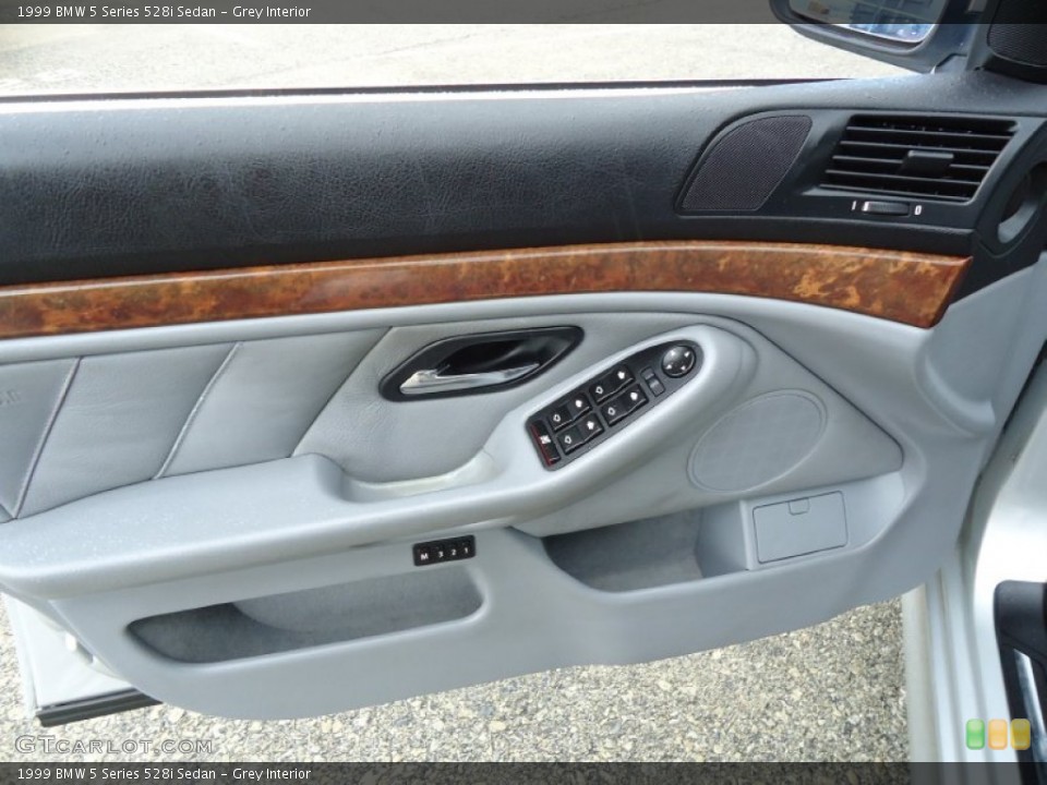 Grey Interior Door Panel for the 1999 BMW 5 Series 528i Sedan #53494264