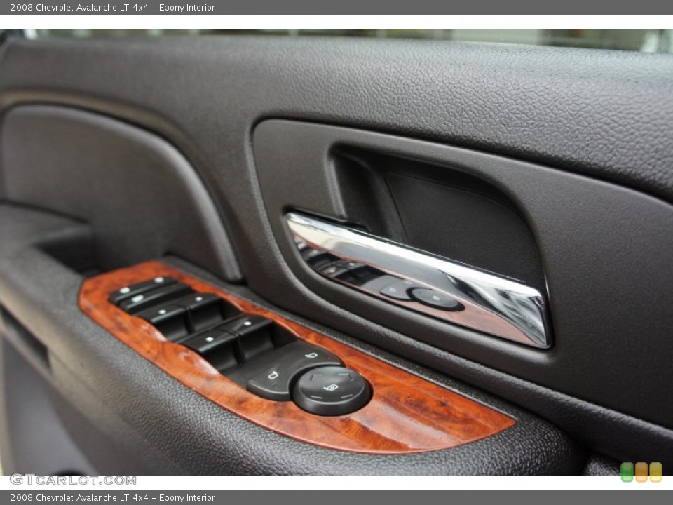Ebony Interior Controls for the 2008 Chevrolet Avalanche LT 4x4 #53494814