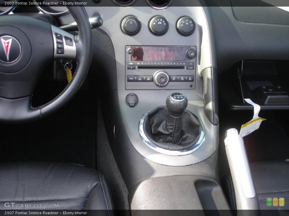 Ebony Interior Transmission for the 2007 Pontiac Solstice Roadster #53495189