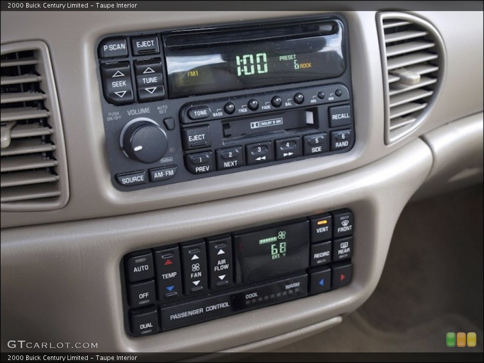 Taupe Interior Audio System for the 2000 Buick Century Limited #53498241