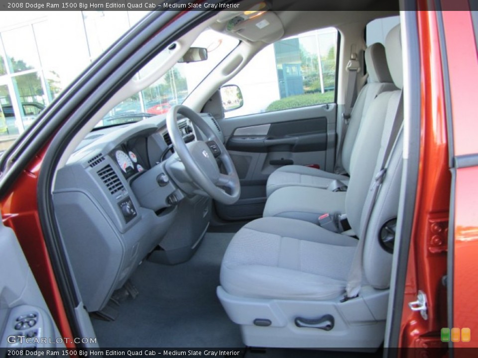 Medium Slate Gray Interior Photo for the 2008 Dodge Ram 1500 Big Horn Edition Quad Cab #53498991