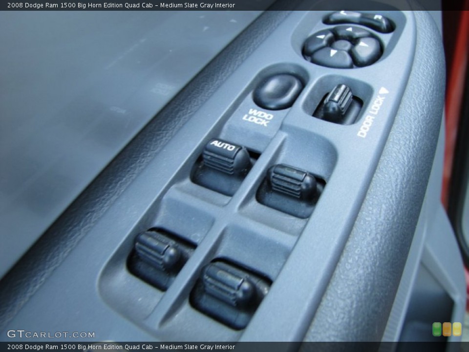 Medium Slate Gray Interior Controls for the 2008 Dodge Ram 1500 Big Horn Edition Quad Cab #53499009