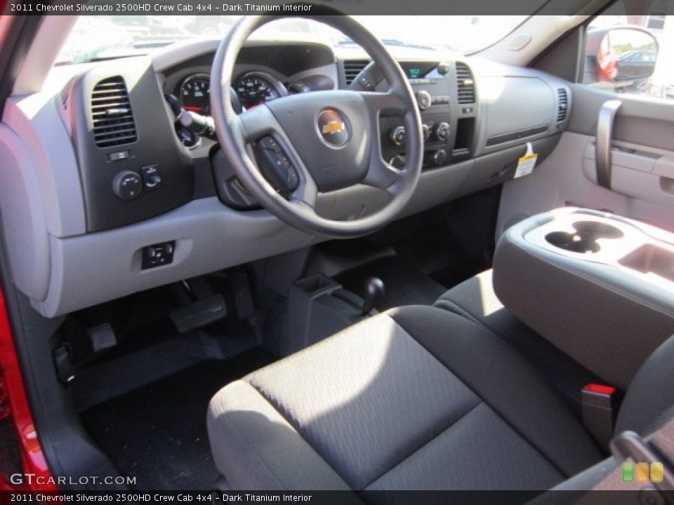 Dark Titanium Interior Dashboard for the 2011 Chevrolet Silverado 2500HD Crew Cab 4x4 #53499102