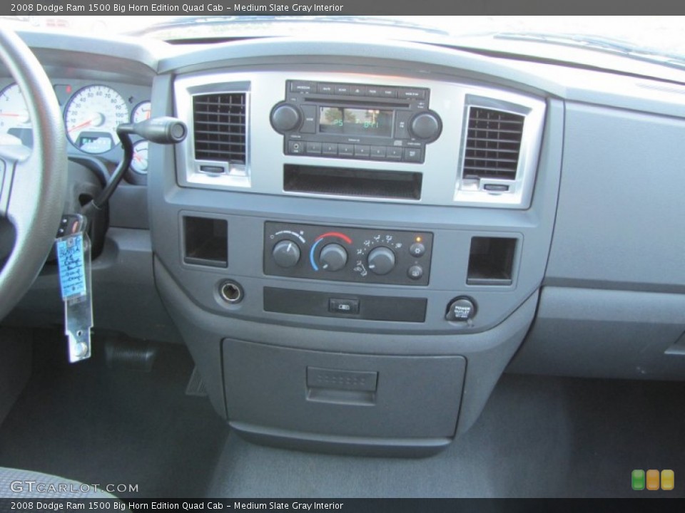 Medium Slate Gray Interior Controls for the 2008 Dodge Ram 1500 Big Horn Edition Quad Cab #53499168